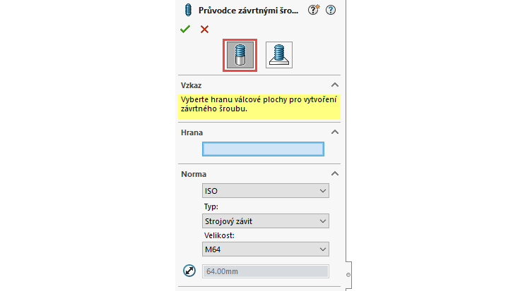 0-SOLIDWORKS-2022-zavrtne-srouby-postup-navod-novinky