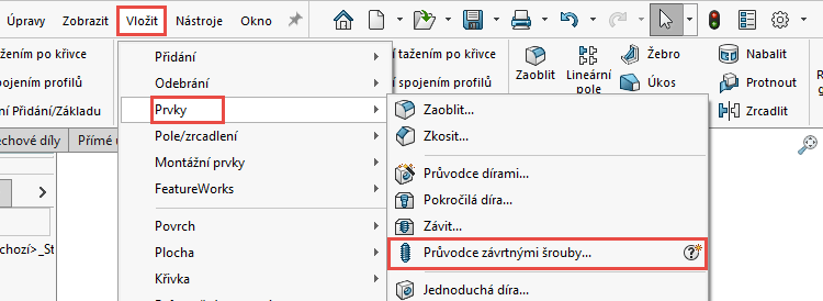 1-SOLIDWORKS-2022-zavrtne-srouby-postup-navod-novinky
