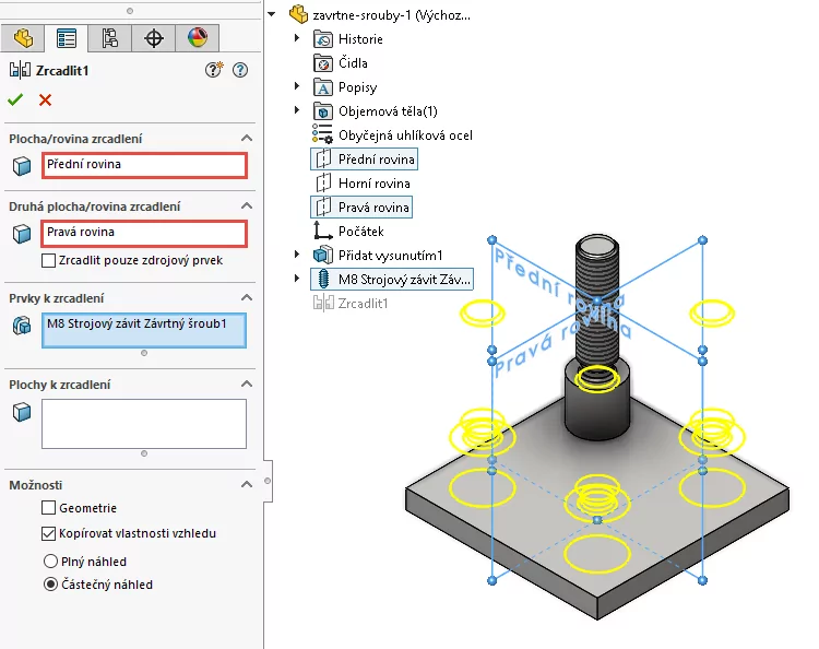 19-SOLIDWORKS-2022-zavrtne-srouby-postup-navod-novinky